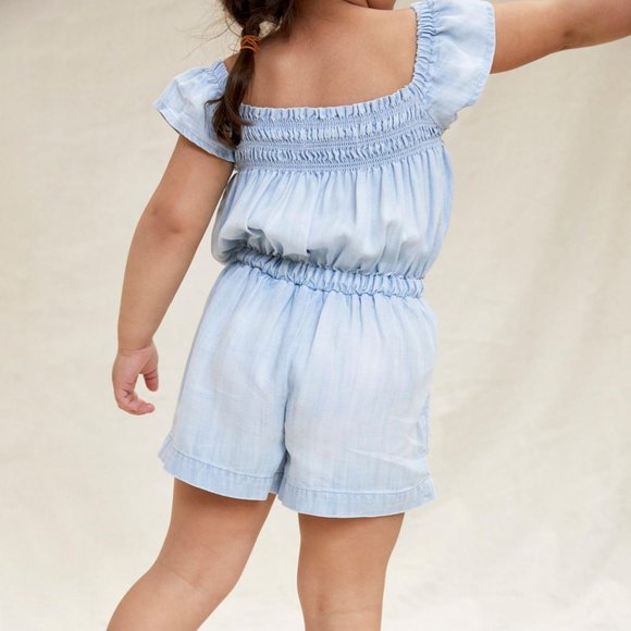 Cloth & Stone Sweet Chambray Girls  Romper - Picture 2 of 7